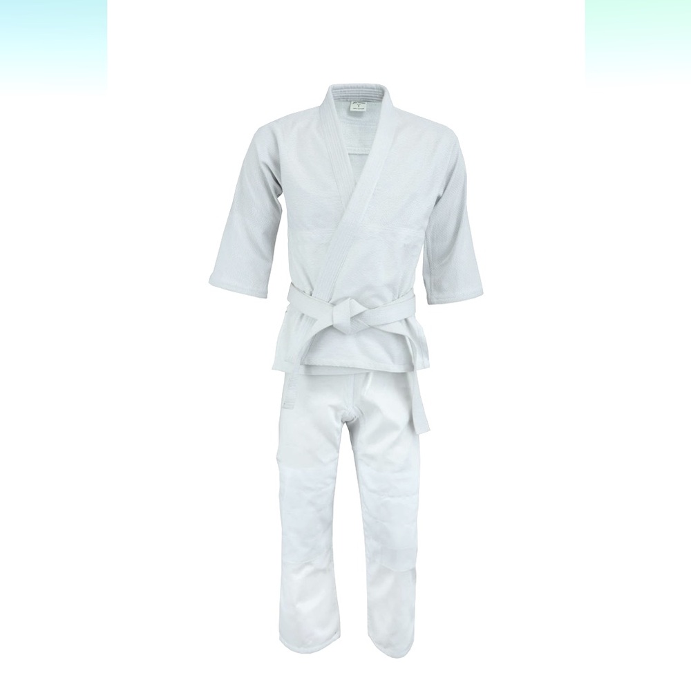 White Kids Martial Arts Gi with Belt - Unbranded